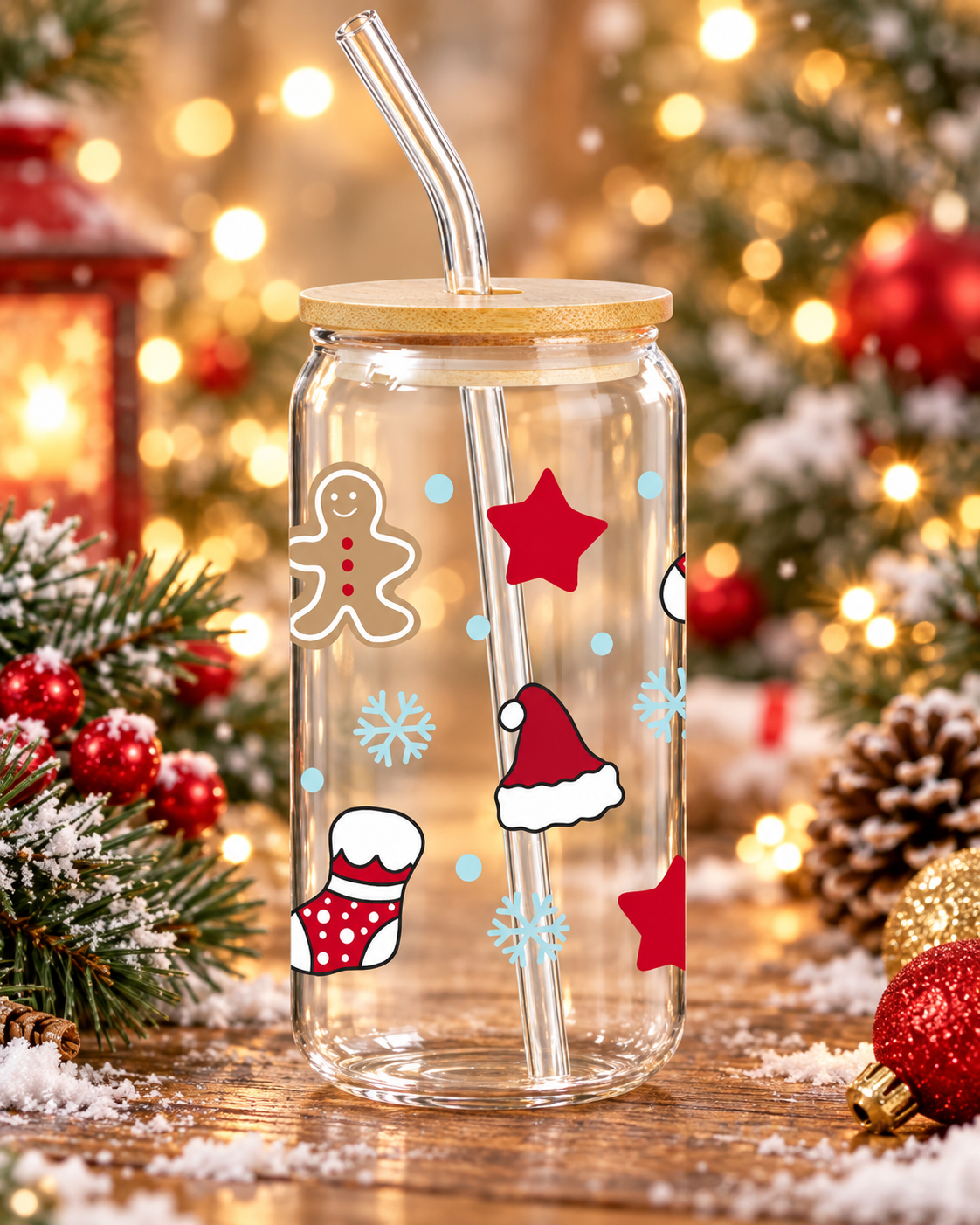 Verre canette NoëL