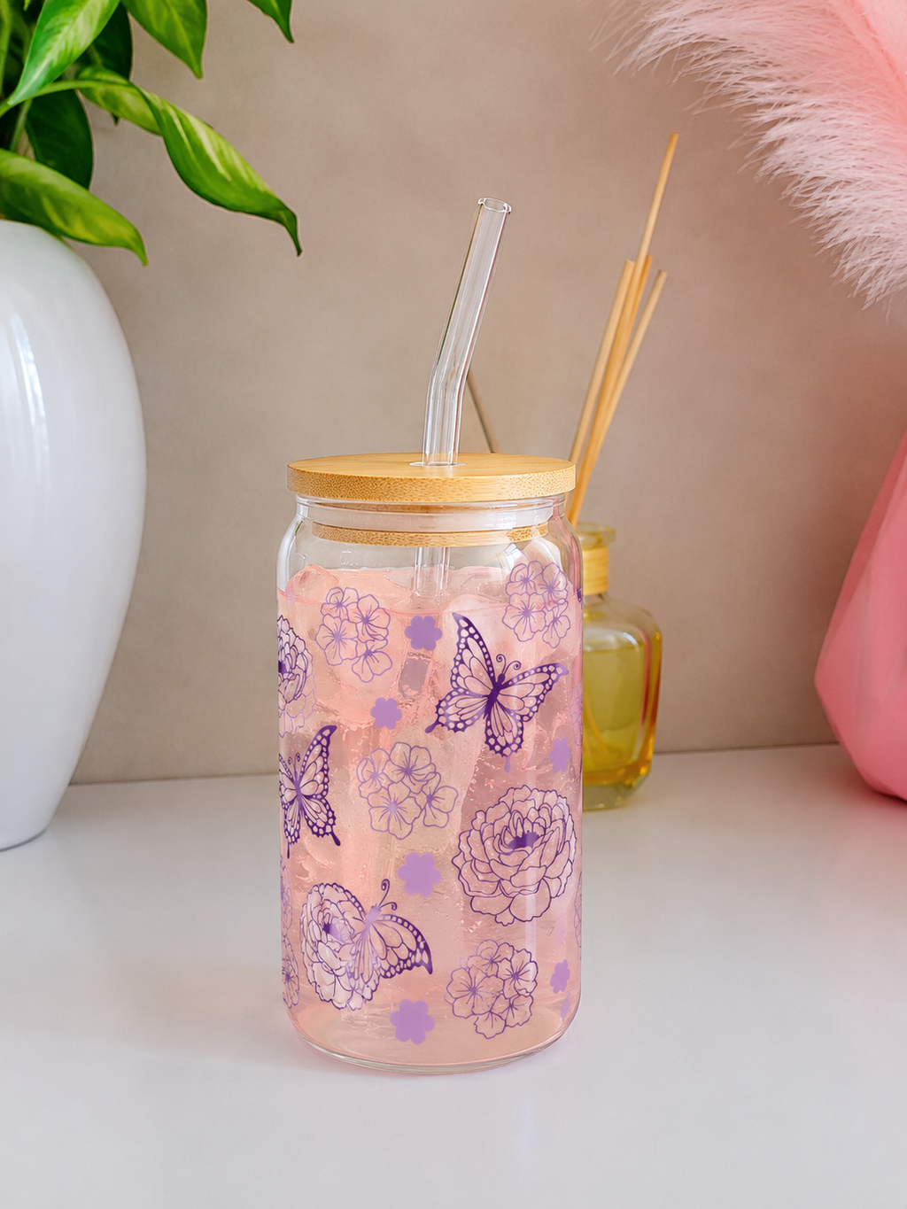 Verre personnalisé Papillons