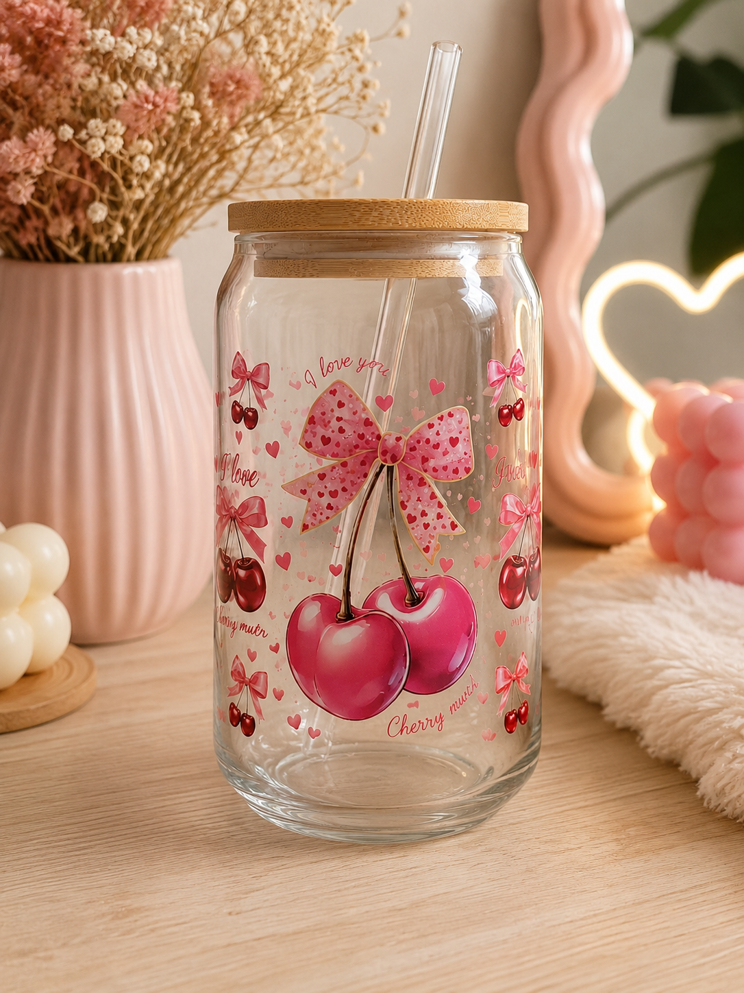 Verre personnaliksés i love cerises