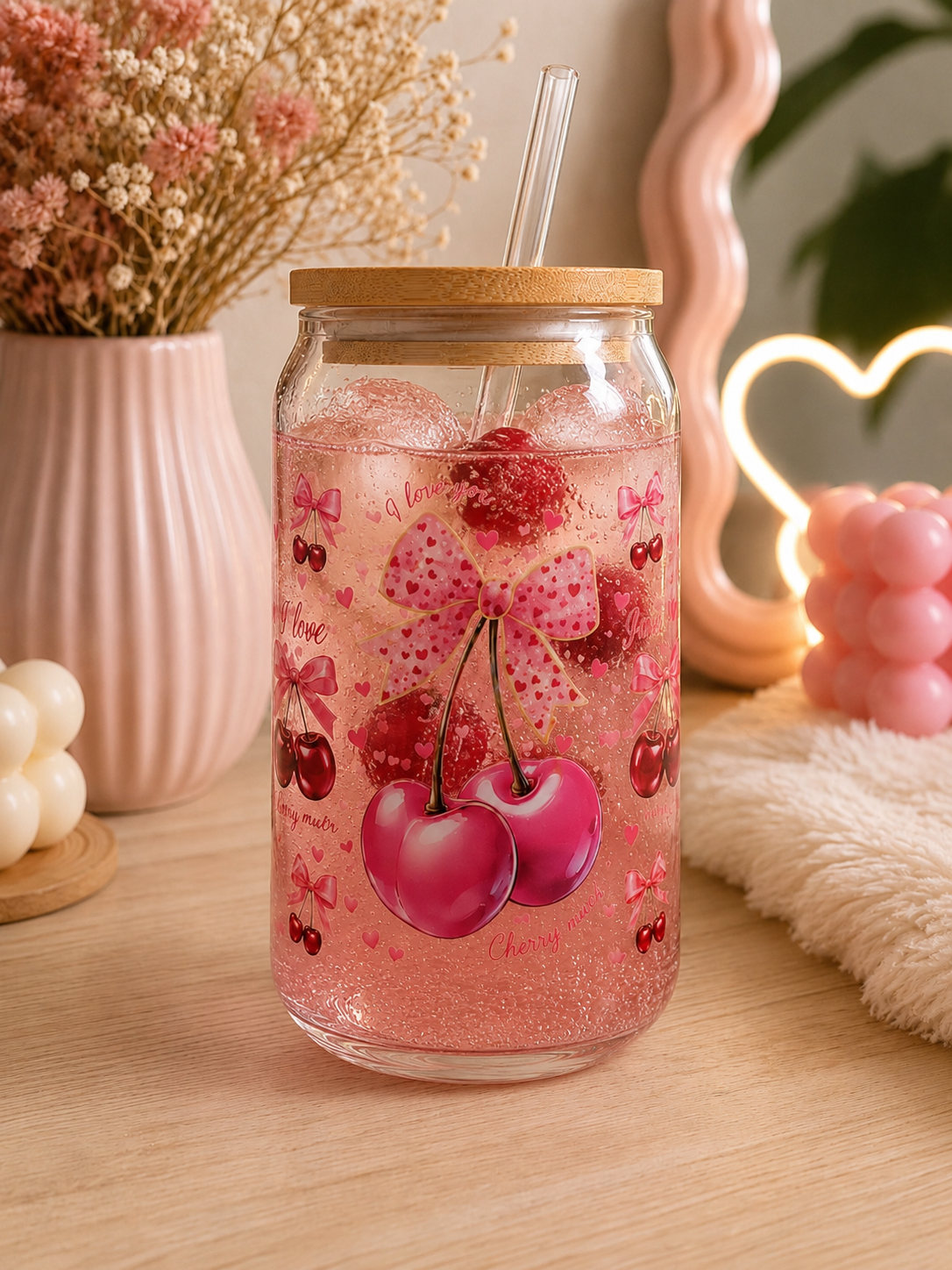 Verre personnaliksés i love cerises
