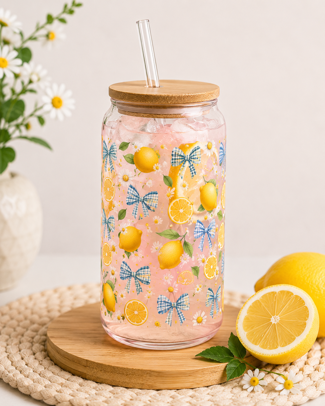 verre personnalisé citron