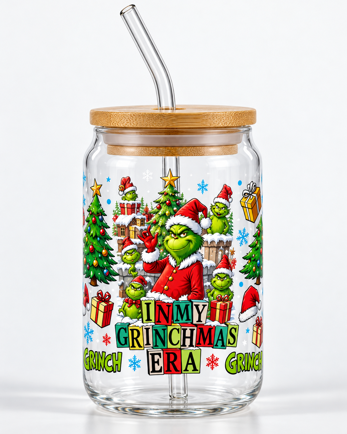 Verre canette The grinch