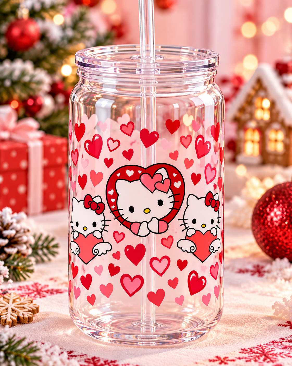 Verre canette  kitty