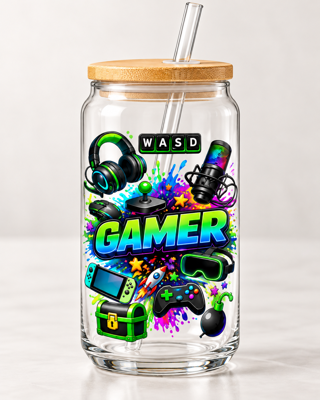 Verre canette Gamer