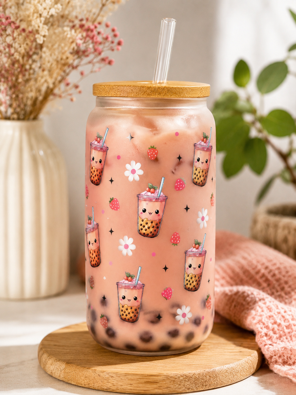 Verre canette strawberry bubble